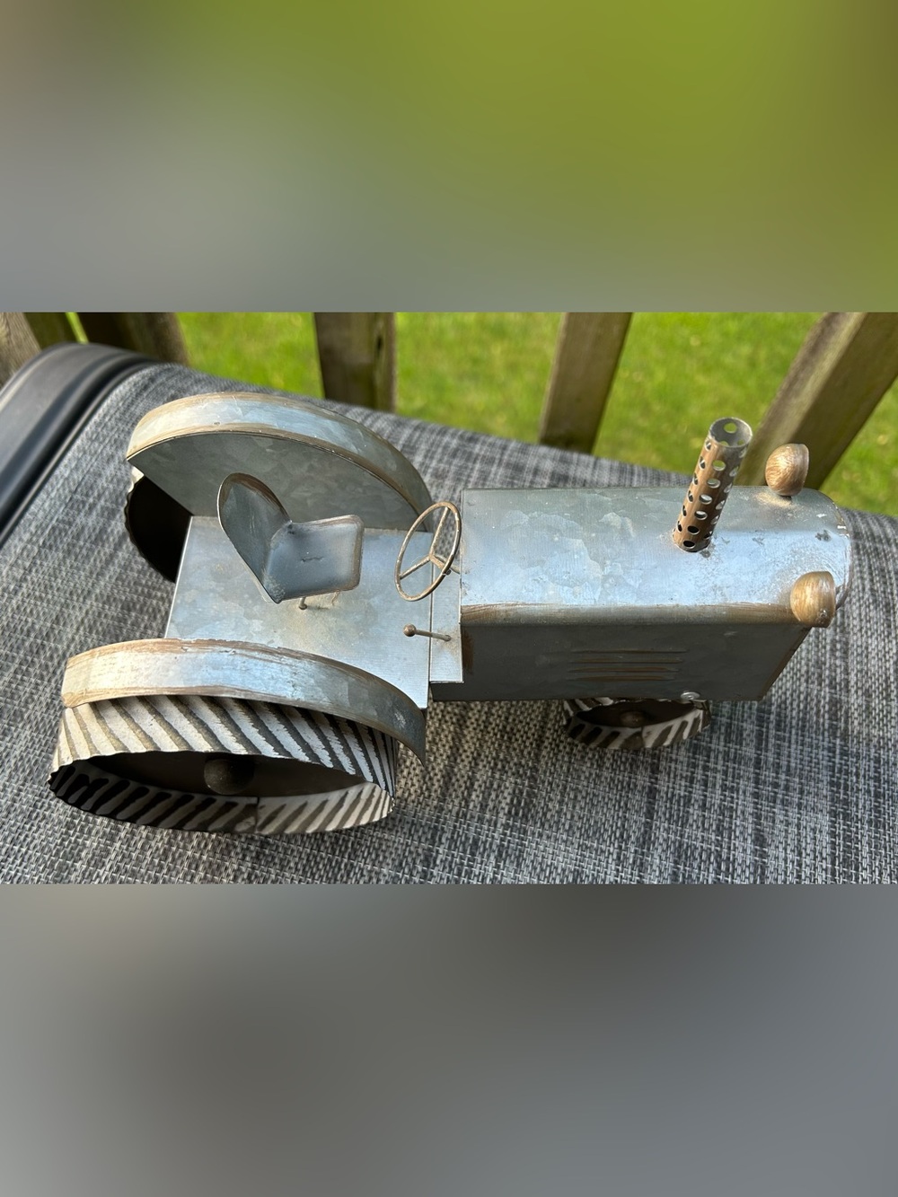 Handmade Metal Farmhouse Tractor Rustic Industrial Nostalgic Collectible.